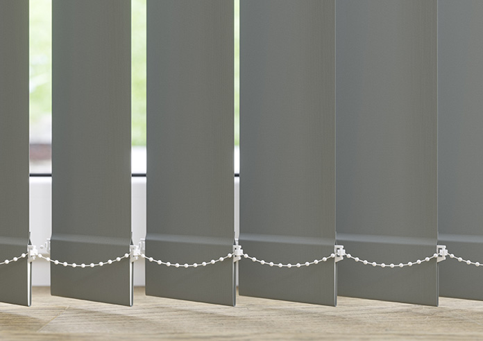 Trinity (FR Blackout), Seal Grey - Vertical Blind Slats - Image 3